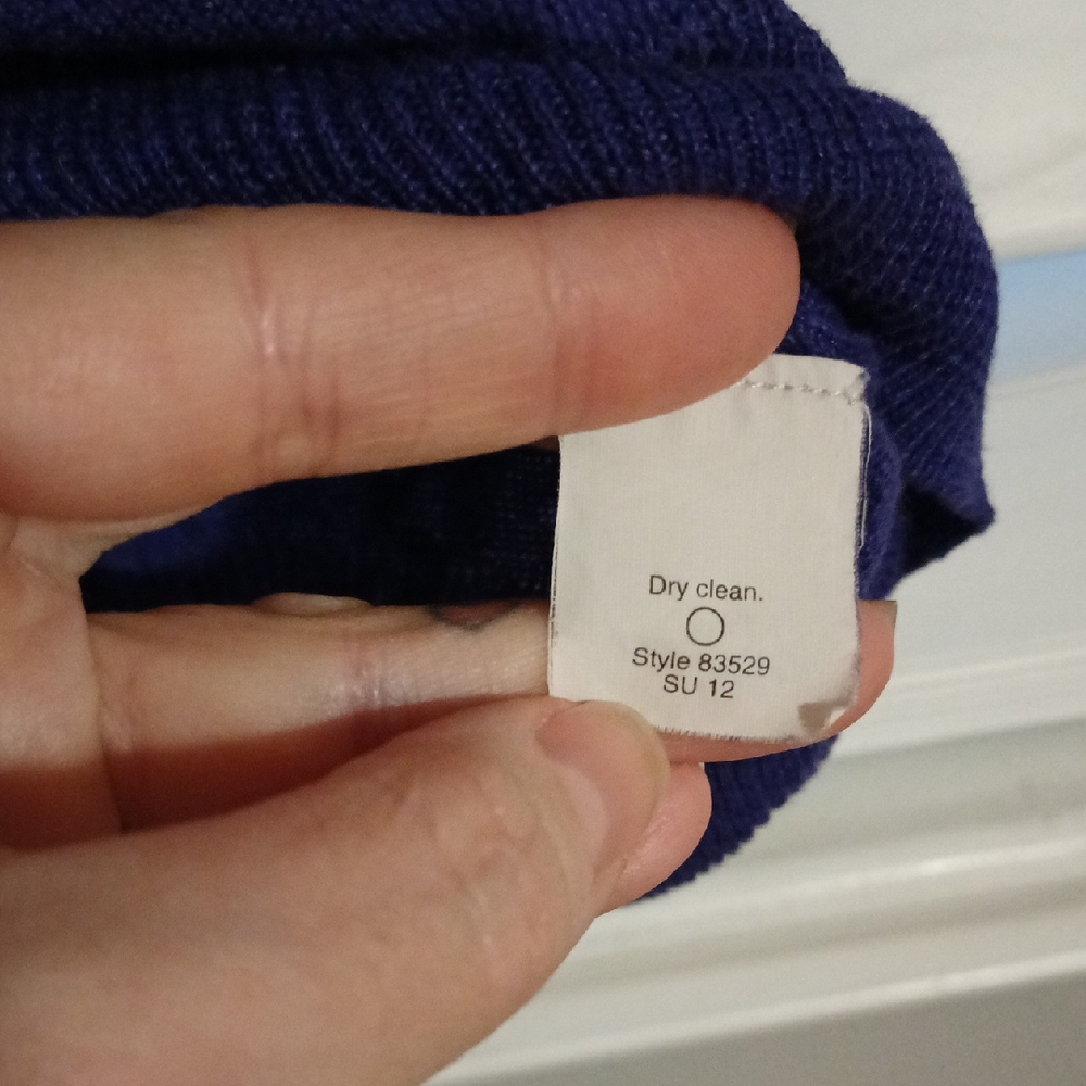 J. Crew Purple Crew Neck Sweater Knit Fitted - Picture 3 of 3